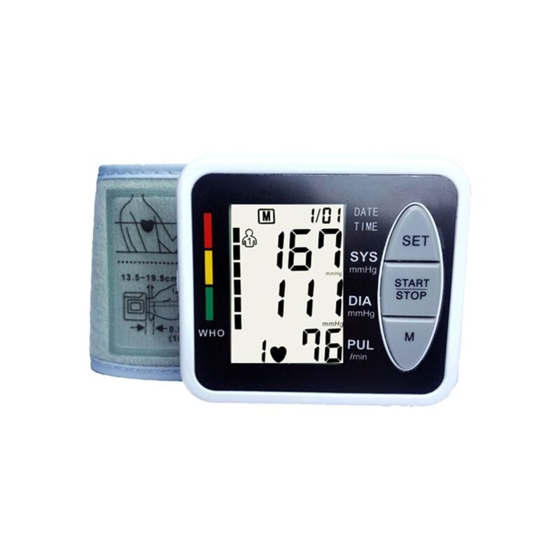 Tensiomètre électronique professionnel au bras, tensiomètre à brassard intelligent et précis, détection automatique de l'hypertension, arythmie,
