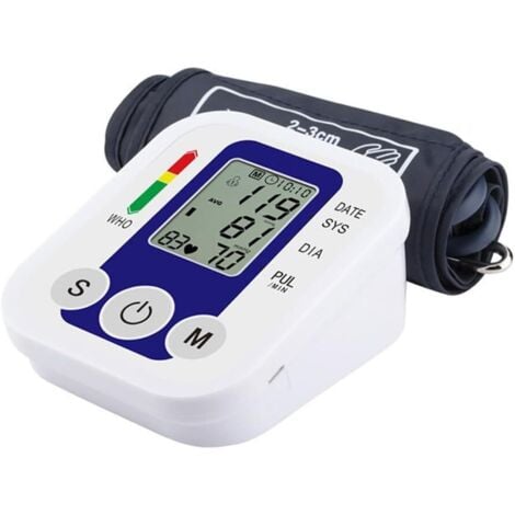 QIYAO Tensiómetro digital de gran tamaño para adultos: dispositivo digital clínicamente preciso con detección de arritmias, transmisión de voz y 198 GB de memoria para uso doméstico.