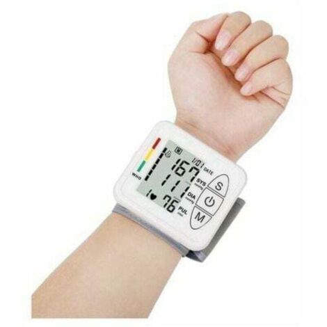 Tensiómetro electrónico profesional de brazo, inteligente y preciso, con detección automática de hipertensión, arritmia y pulso, brazalete ajustable, color blanco.