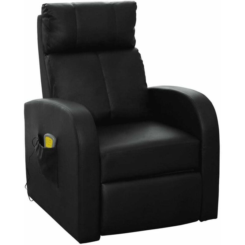 Nova - Cuisine de fauteuil en fauteuil Fauteuil de massage Noir Similicuir