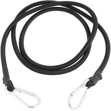 Tensor KZQ de 2 m de largo con gancho, tensor elástico con gancho, tensor expansor extra fuerte para fijación de lonas, fijación de equipaje de bicicleta y coche