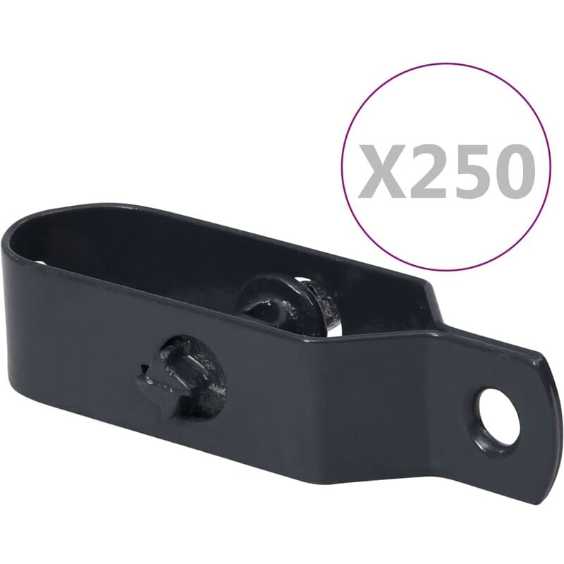 

Tensores de alambre de valla 250 uds acero gris antracita 100mm