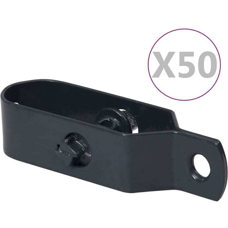 

Tensores de alambre de valla 50 uds acero gris antracita 100 mm