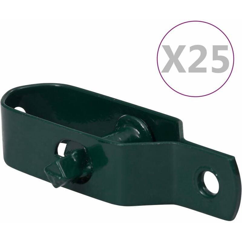 

Tensores de alambre para valla 25 uds acero verde 90 mm