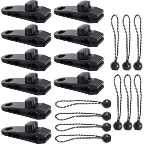 Tent Tarp Clips, 20 Pieces, Tarp Clips, Heavy Duty Tarp Clips, Tarp Clips for Awnings, Crocodile Mouth Tent Clips for Tents, Tarps, Awnings, Caravans