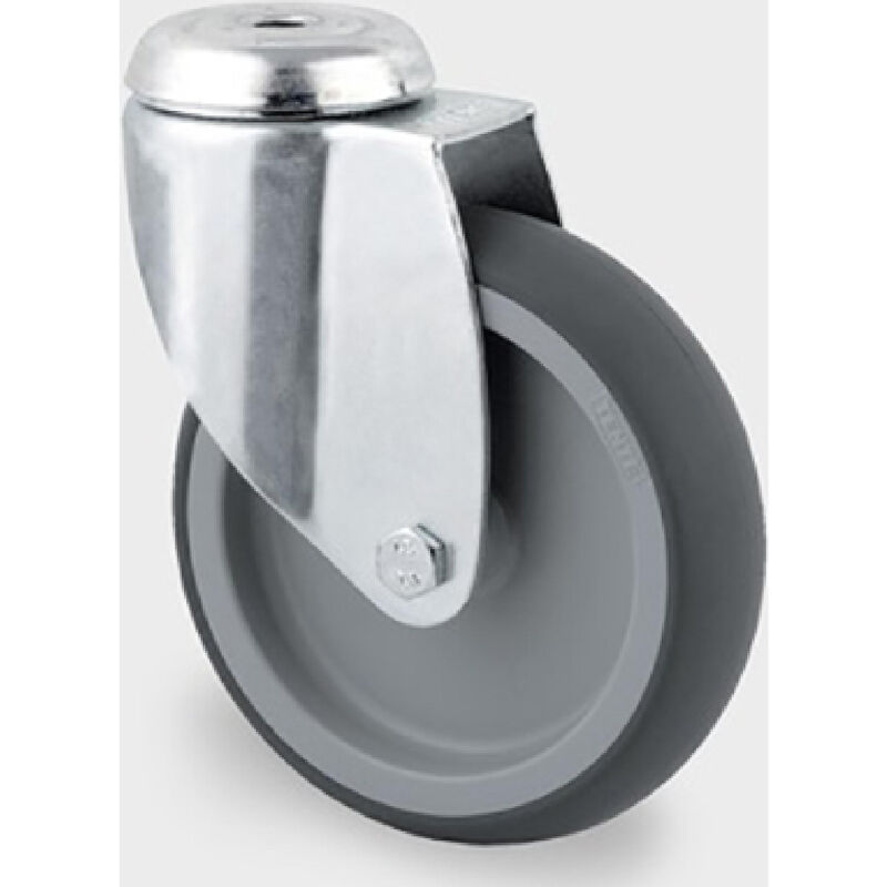 2470-PJO-075-P30-11 roulette pivotante en caoutchouc 75 mm max. 75 kg - 00003349BC - Tente