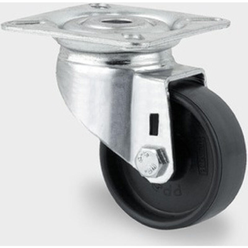2470-UOO-050-P40 roulette pivotante nylon 50 mm max. 50 kg - 00302692KK - Tente