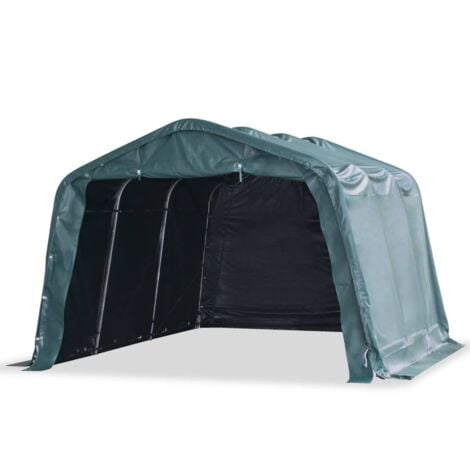 Tente amovible pour bétail PVC 550 g/m² 3,3 x 4,8 m Vert foncé vidaXL