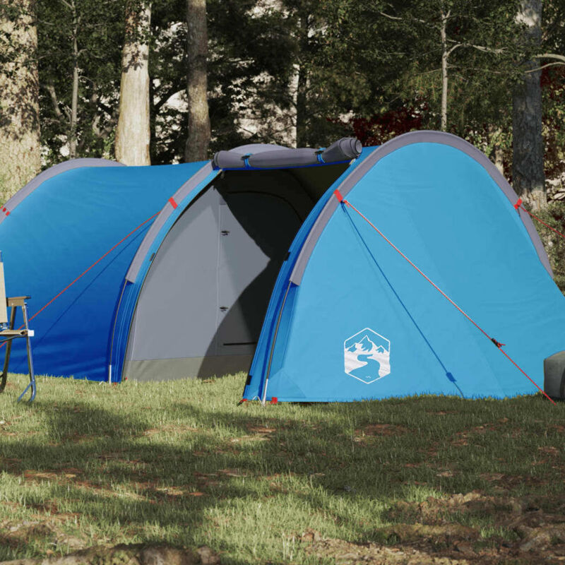 Wasserdichte 4-Personen Tunnelzelt - Vidaxl Blau