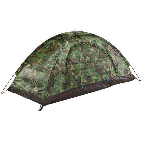 Tente de Camping pour 1 Personne Tente de Plage de Voyage de Camouflage Portable à Une seule Couche,180 90 85cm