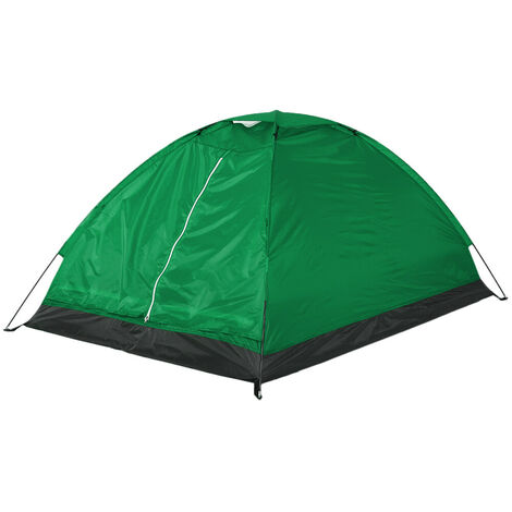 Tente de camping pour 2 personnes tente de plage portable extérieure monocouche (vert)