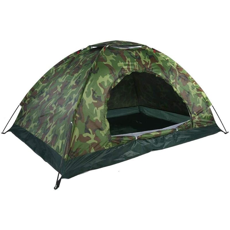 Tente de Camping, Protection Anti UV Camouflage extérieure Tente étanche pour 2 Personnes Plage Randonnée Refuge Festival Famille Dôme Tente
