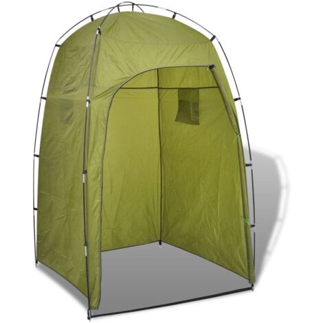 Tente de douche 130x130x210 cm – Matériau imperméable PA + fibre de verre – Sac de transport inclus – Pour camping et plages – Inlife
