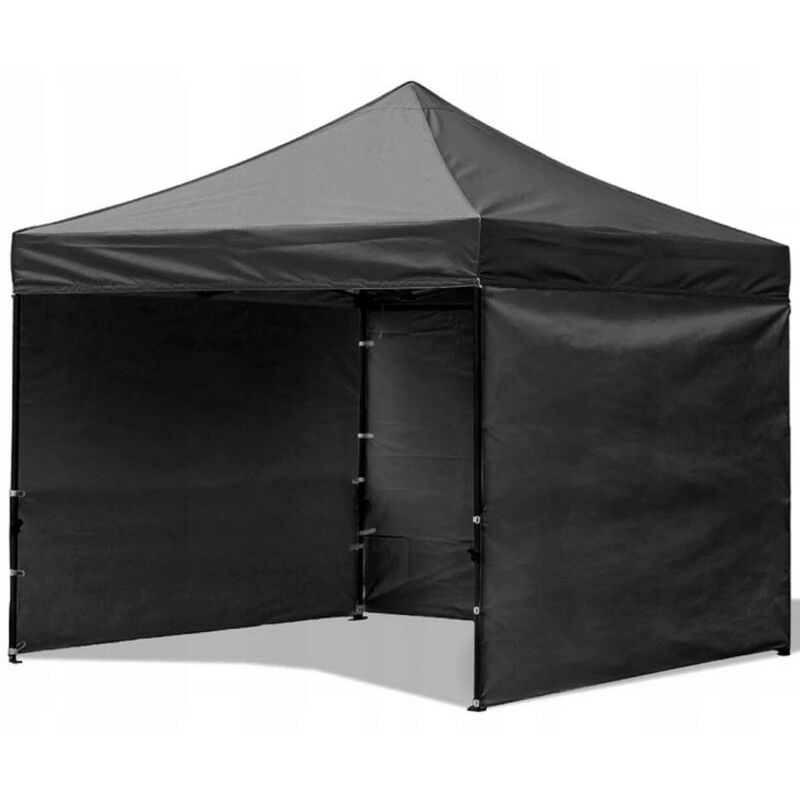 Tente de fête 3x3 - noir - 300x300x300cm