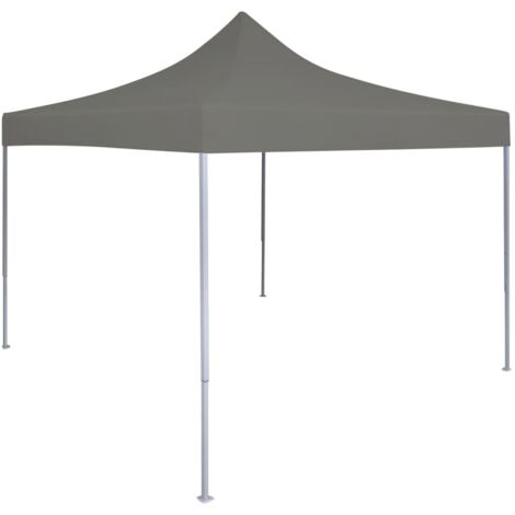 Tente de fête-Tente de réception escamotable 3 x 3 m Anthracite