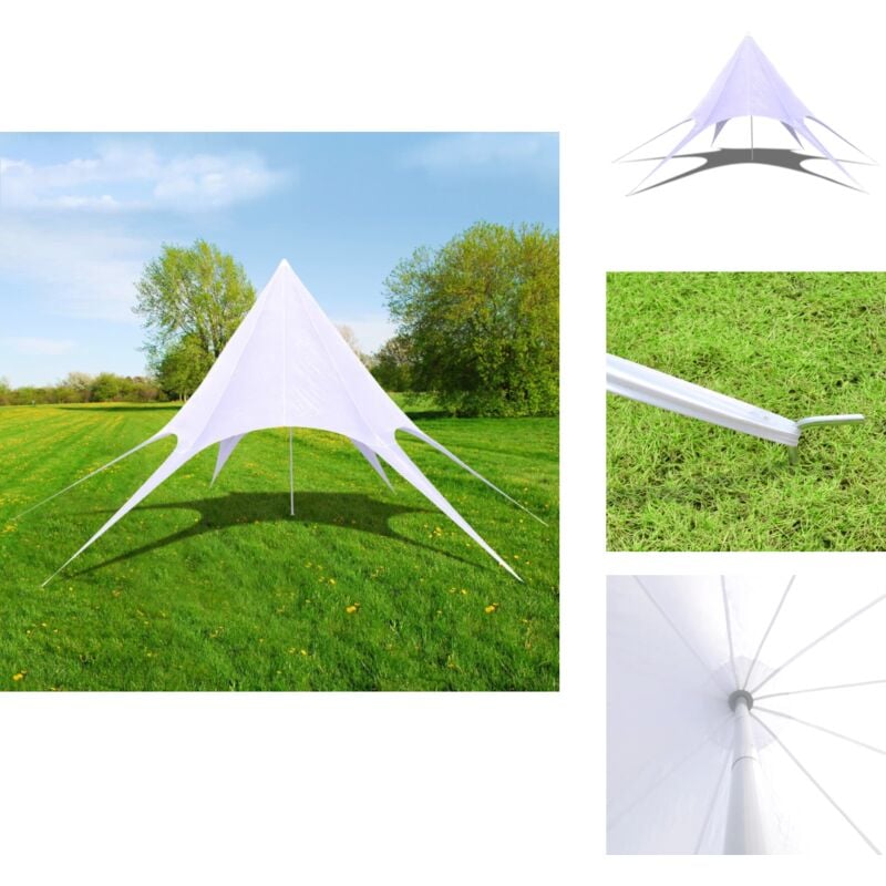 Tente de jardin en forme d'étoile 14 m - Tente De Jardin - Abri Solaire - Chapiteau - Parasol - Tonnelle Extérieure