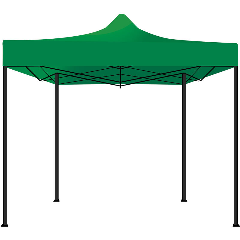 Tente de jardin / Gazebo 3X3 Tente pliante imperméable pour foires et marchés Vert