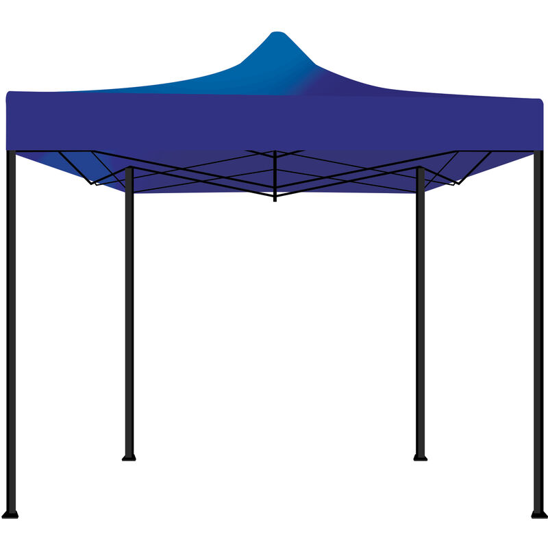 Tente de jardin / Gazebo 3X3 Tente pliante imperméable pour foires et marchés Bleu