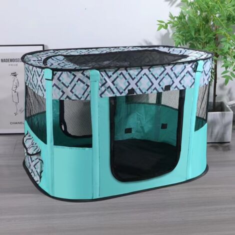 Tente de jeu pliable (70 x 55 x 40 cm) pour chiots, chiens, chats et lapins, idéale pour une utilisation intérieure et extérieure.