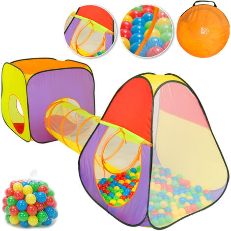 main image of "Tente de jeu pour enfants avec Tunnel Fonction pop-up Incl. 200 balles Intérieur extérieur"