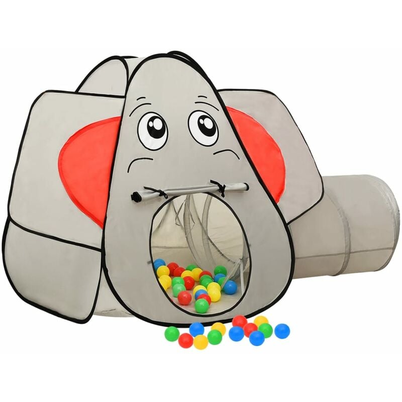 Helloshop26 - Tente de jeu pour enfants éléphant 174 x 86 x 101 cm gris - Gris