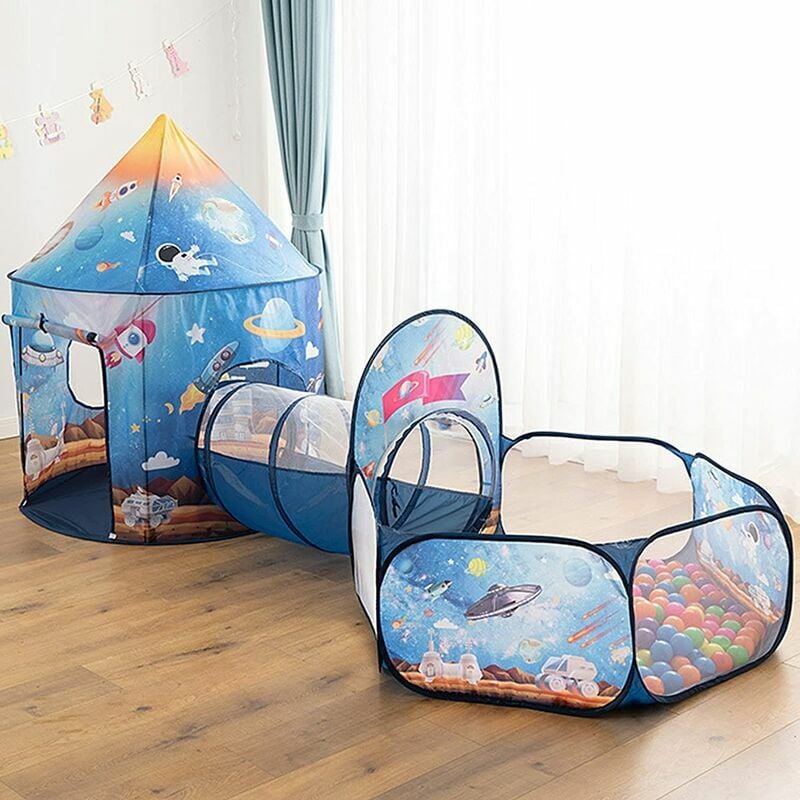 Tente de jeu pour enfants, tunnel pour enfants et piscine à balles Tente pop-up pour enfants adaptée à une utilisation intérieure et extérieure pour
