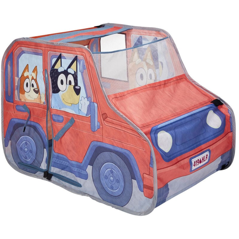 Moose Toys - Tente de jeux pop up Bluey en forme de voiture 4x4