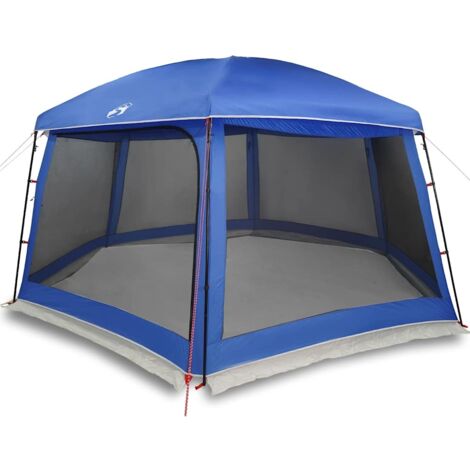 Tente de piscine moustiquaire amovible parois maille bleu azur CFW507733