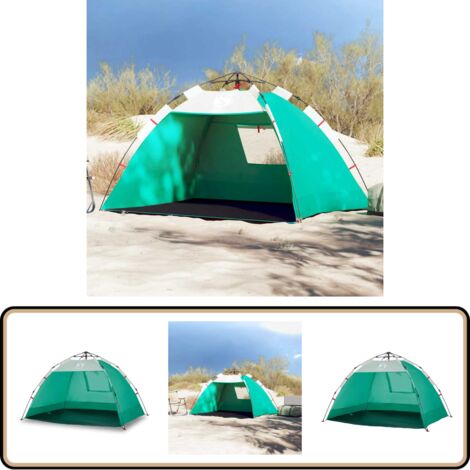 Tente de plage 2 personnes libération rapide imperméable - Tente De Plage - Tente De Camping - Parasol De Plage - Abri De Plage - Protection Solaire