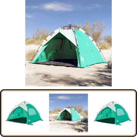 Tente de plage 3 personnes libération rapide imperméable - Tente De Plage - Tente De Camping - Abri Solaire - Parasol Pliable - Protection Contre Le Soleil