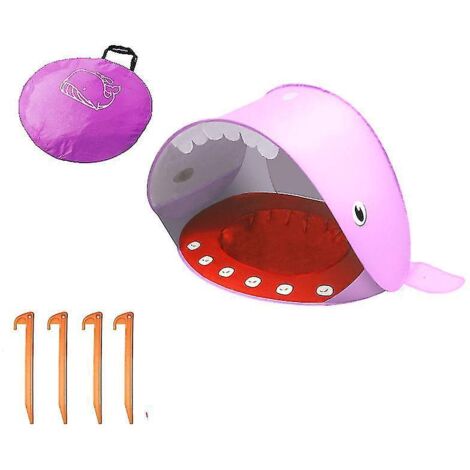 Tente de plage bébé pliable, abri solaire portable avec protection UV, rose, 1
