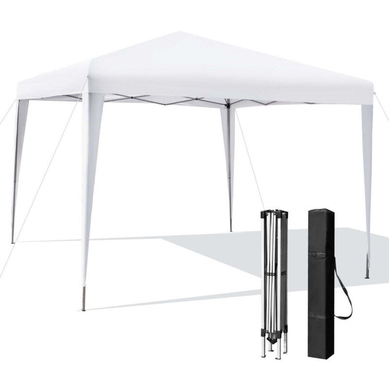 Northix - Tente de plage exterieure tonnelle escamotable 3 x 3 m blanche