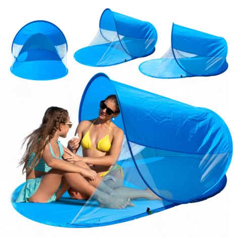 Tente de plage, moustiquaire aérée, pliable dans une housse 200x120cm AR15N