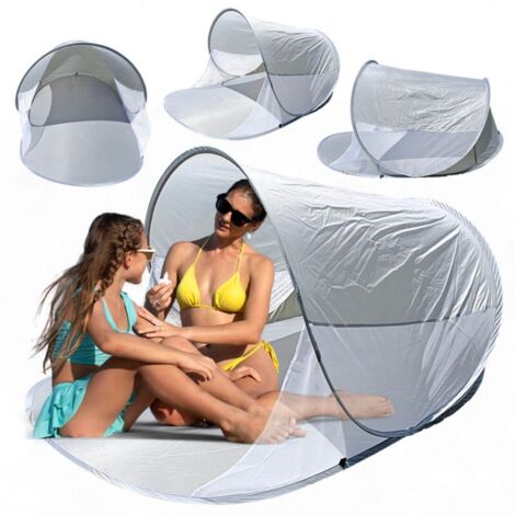 Tente de plage, moustiquaire aérée, pliable dans une housse 200x120cm AR15SZ
