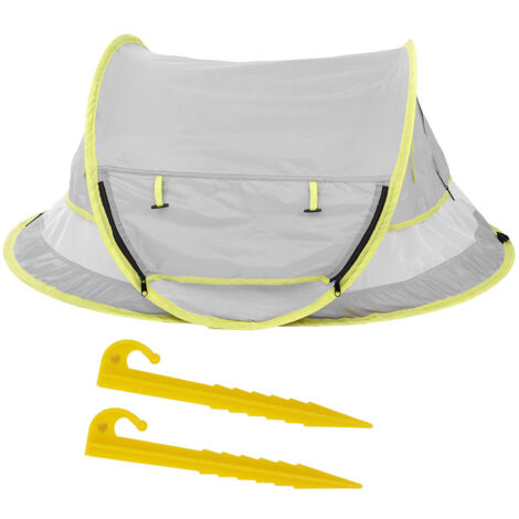 Tente de plage portable et pliable pour enfant, avec auvent, protection solaire anti-UV et abri pour bébé