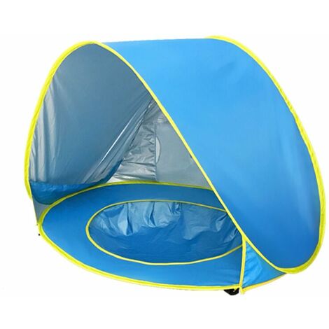 Tente de plage Protection UV Upf 50+ Piscine pour bébé Fond amovible Housse de camping étanche