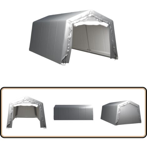 Tente de rangement 300x600 cm Acier Gris - Abri De Jardin - Abri Extérieur - Stockage Extérieur - Tente De Rangement - Tents De Jardin