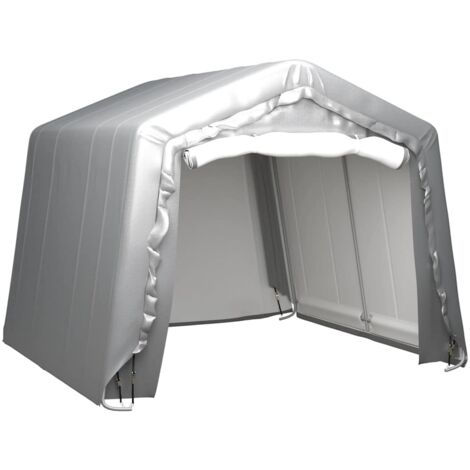 Tente de rangement-Tente de stockage 300x300 cm Acier Gris 578794