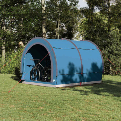 Tente de rangement-Tente de stockage pour vélos Bleu 256 x 222 x 182 cm taffetas