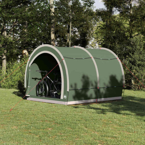 Tente de rangement-Tente de stockage pour vélos Vert 256 x 222 x 182 cm taffetas