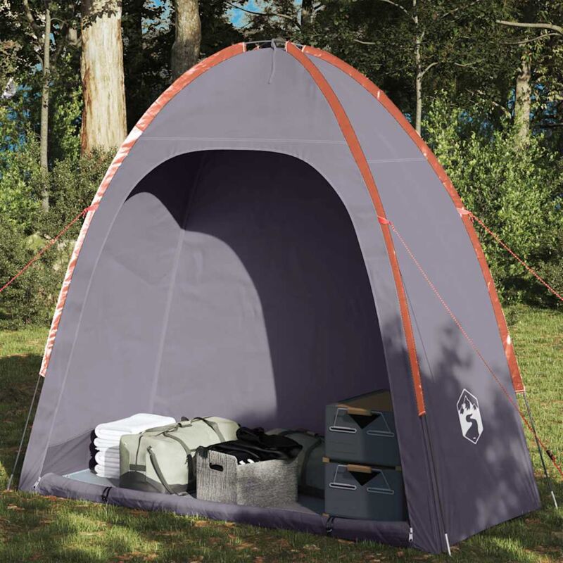 Vidaxl - Tente de rangement gris et orange imperméable