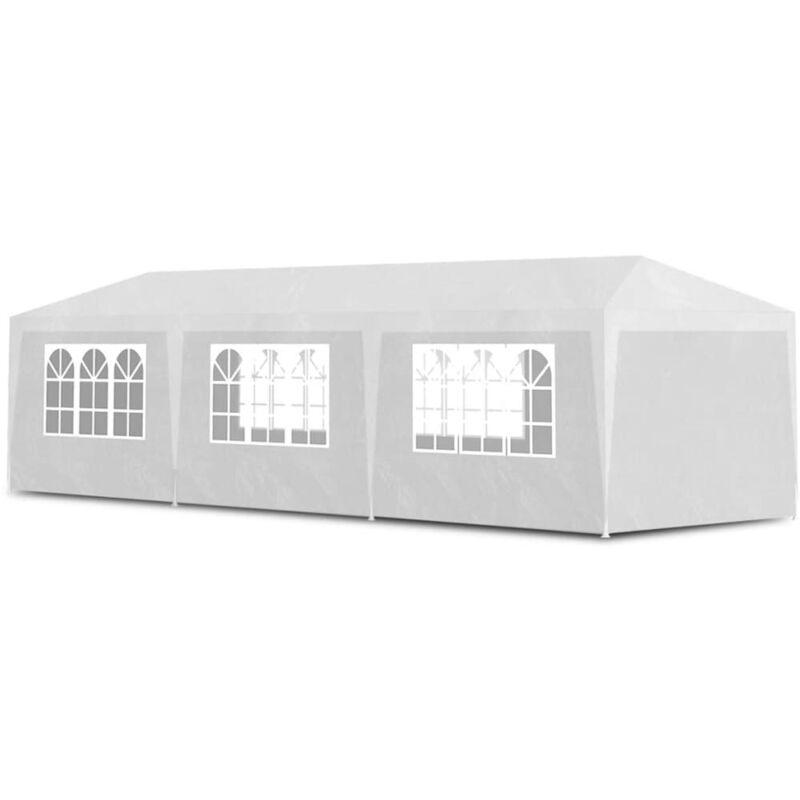 Maison Chic - Tente de réception Tonnelle de Jardin Barnum - 3 x 9 m Blanc