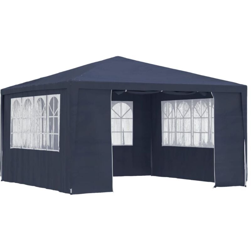 Maison Chic - Tente de réception Tonnelle de réception Barnum avec parois latérales 4x4 m Bleu 90 g/m² 67418