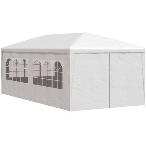 Tente de réception 3 x 6 m Blanc