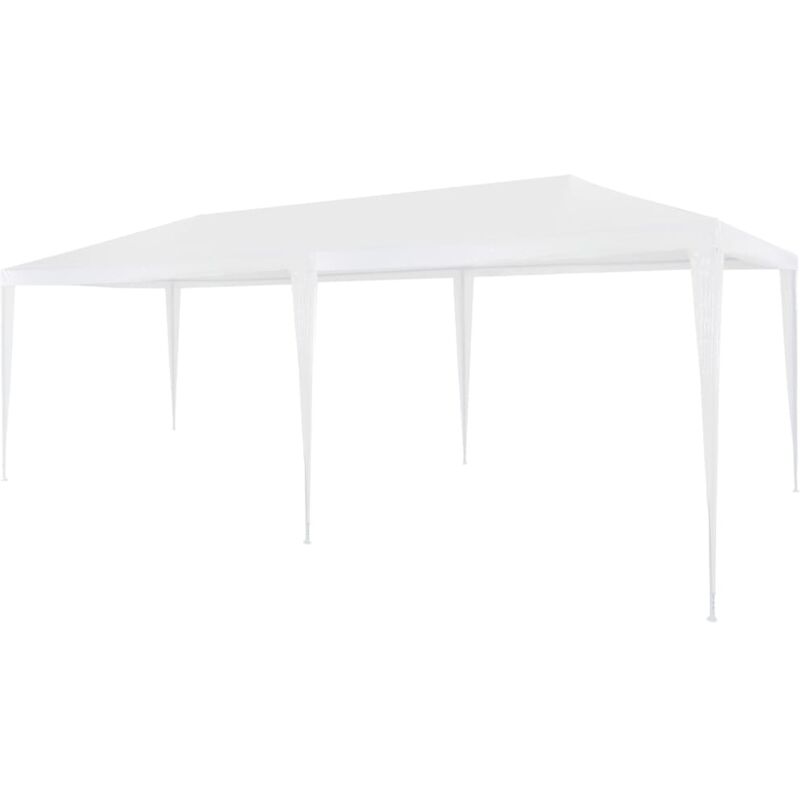 vidaXL Tente de réception 3x6 m PE Blanc