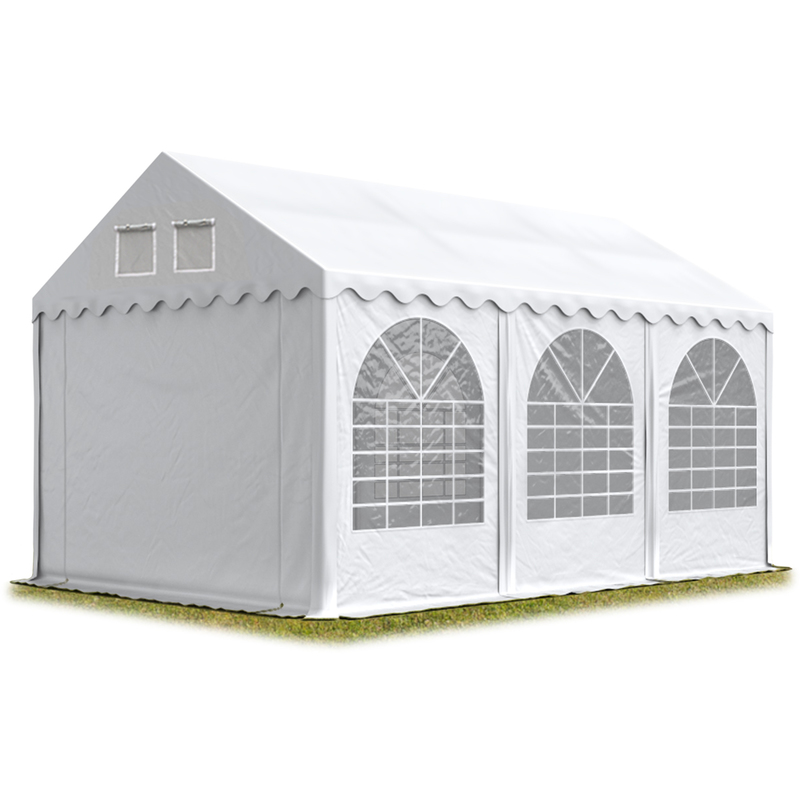 Intent24 - Tente de réception 18 m² (3x6m) blanc produit neuf solide et très stable - blanc
