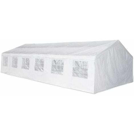 Tente de réception 6 x 12 m - Lutecia - Blanc - tente de jardin idéale pour réception à utiliser comme pavillon. - Blanc