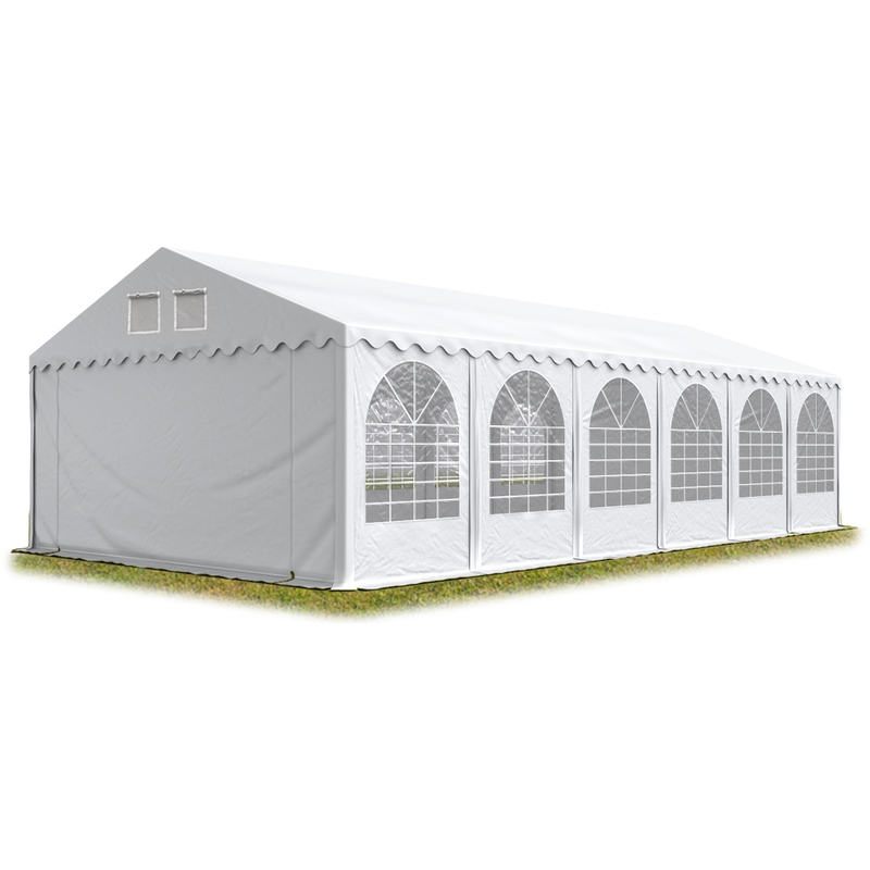 Intent24 - Tente de réception 72 m² (6x12m) blanc produit neuf solide et très stable - blanc