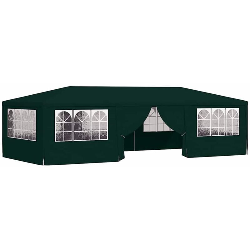 Vidaxl - Tente de réception avec parois latérales 4x9 m Vert 90 g/m²