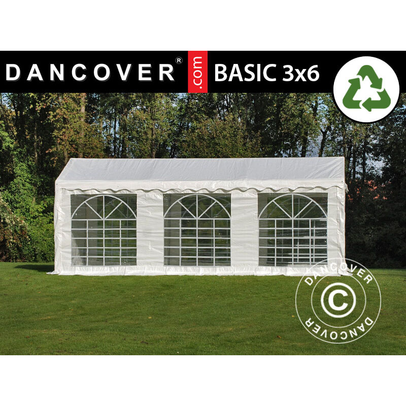 Dancover - Tente de réception Basic 3x6m pe 700, Blanc